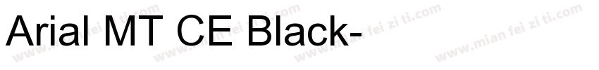 Arial MT CE Black字体转换